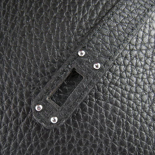 AAA Hermes Kelly 22 CM France Leather Handbag Black H008 On Sale